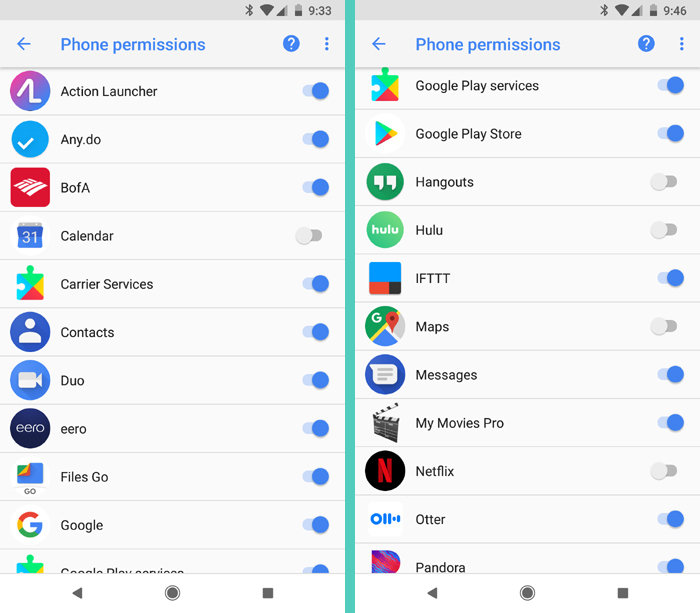 Android App Permissions: Phone